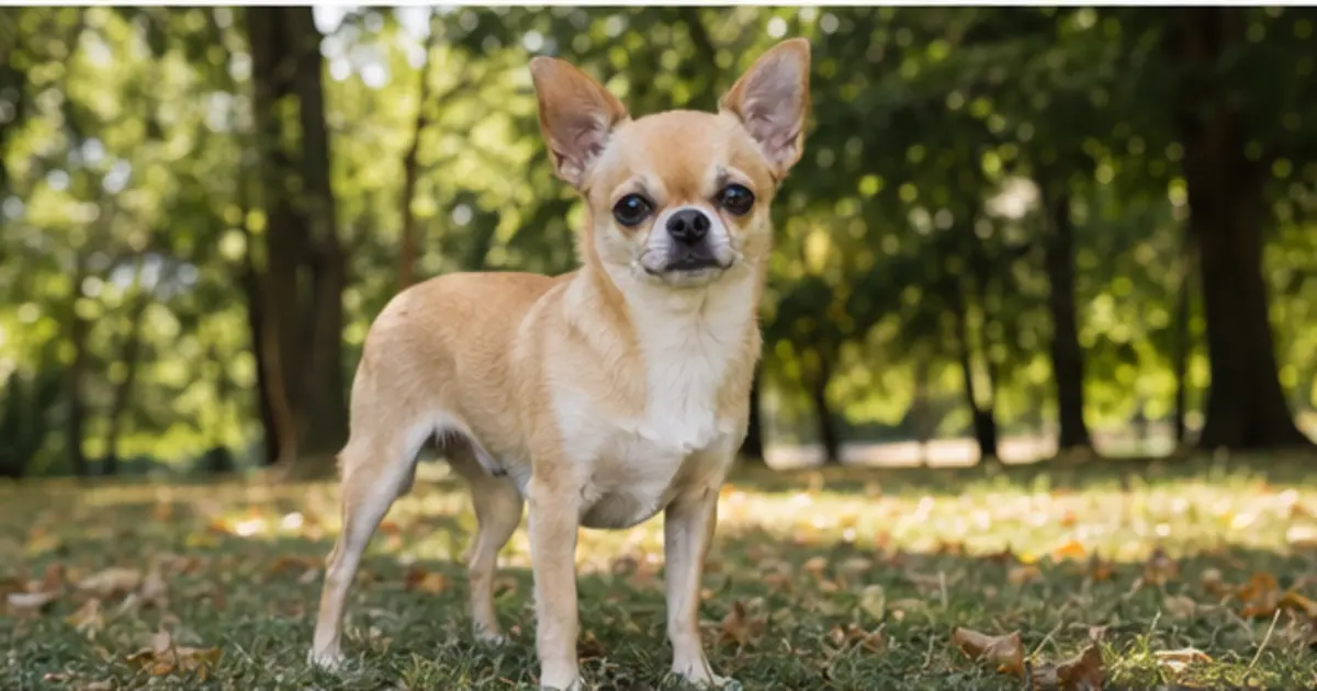 Chihuahua adulto ritratto in ambiente naturale