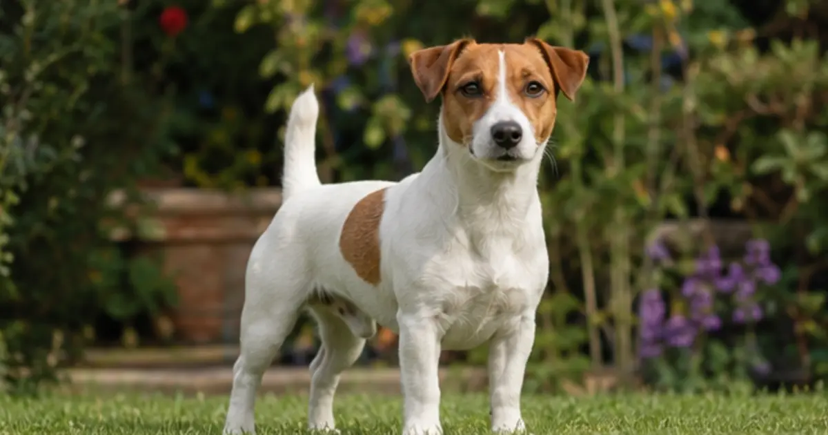 Jack Russell Terrier adulto ritratto in ambiente naturale