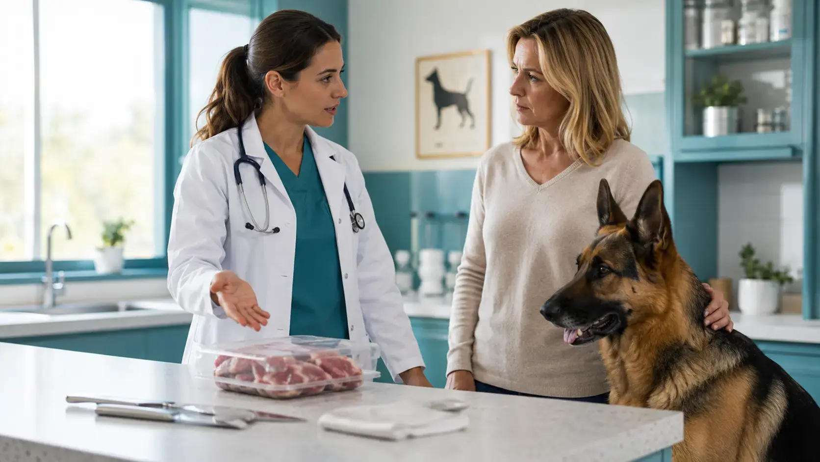 Carne cruda al cane: rischi microbiologici e nutrizionali